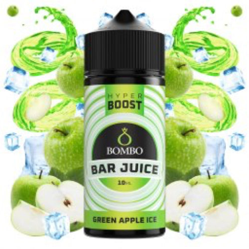 Green Apple Ice 10ml Hyper Boost Longfill Bombo Bar Juice