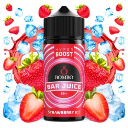 Strawberry Ice 10ml Hyper Boost Longfill Bombo Bar Juice