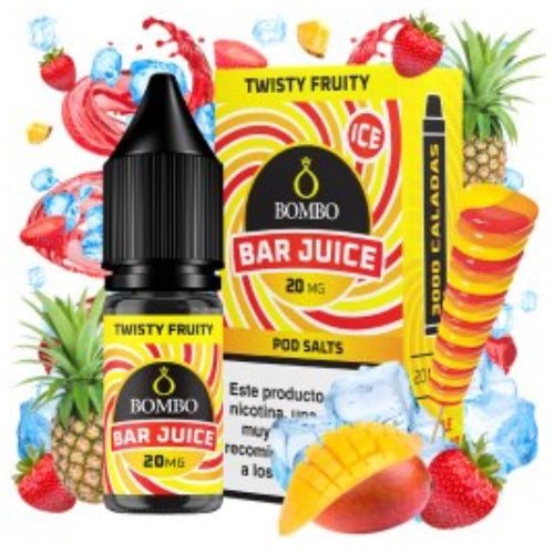Twisty Fruity 10ml Sales de nicotina Bar Juice by Bombo