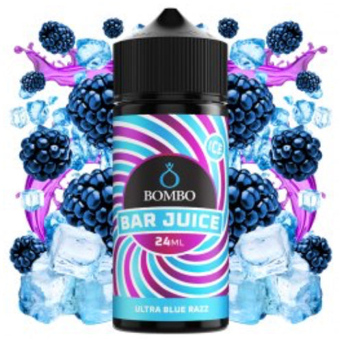 Ultra Blue Razz Ice 24ml Longfill Bombo Bar Juice